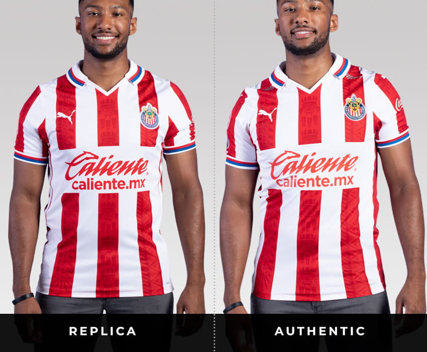 Model wearing Chivas Jerseys