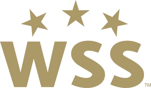 WorldSoccerShop Logo abbreviated with stars on top
