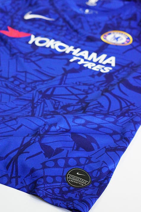 authenticity badge on a chelsea jersey