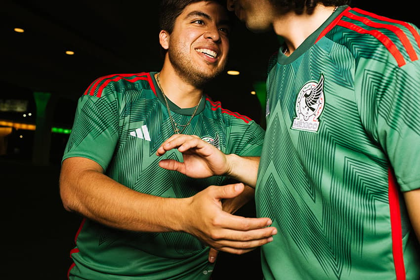 the mexico jersey in action