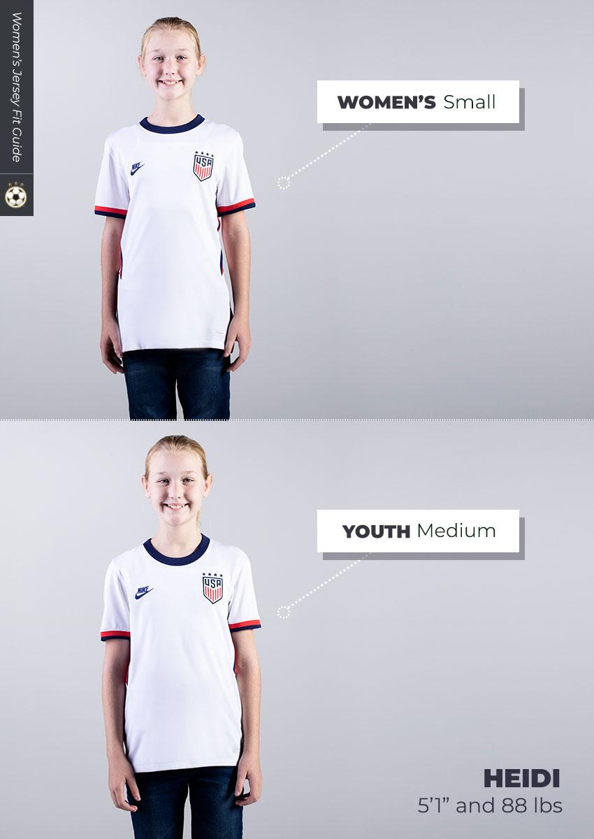 Youth Soccer Jersey Size Guide