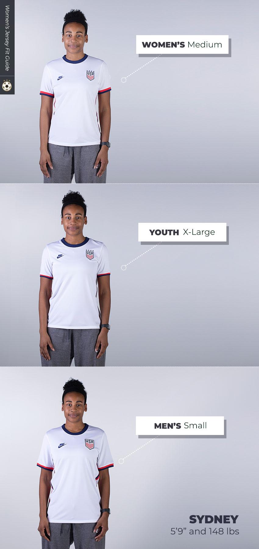 opvoeder vaas Transparant How Women's Soccer Jerseys Fit | WorldSoccerShop