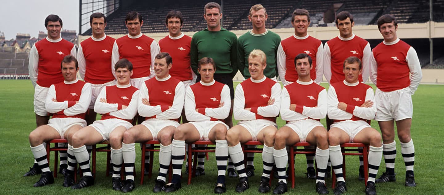  Simple red kits. Then 40+ years later, finally white sleeves. But what else has changed down the years?