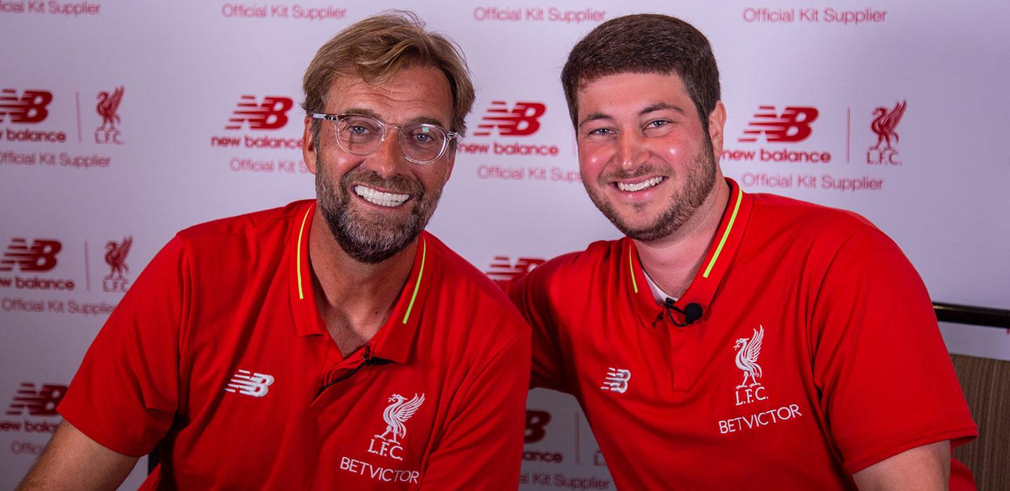  Hear from the mighty Liverpool manager ahead of the famous 18/19 season. 