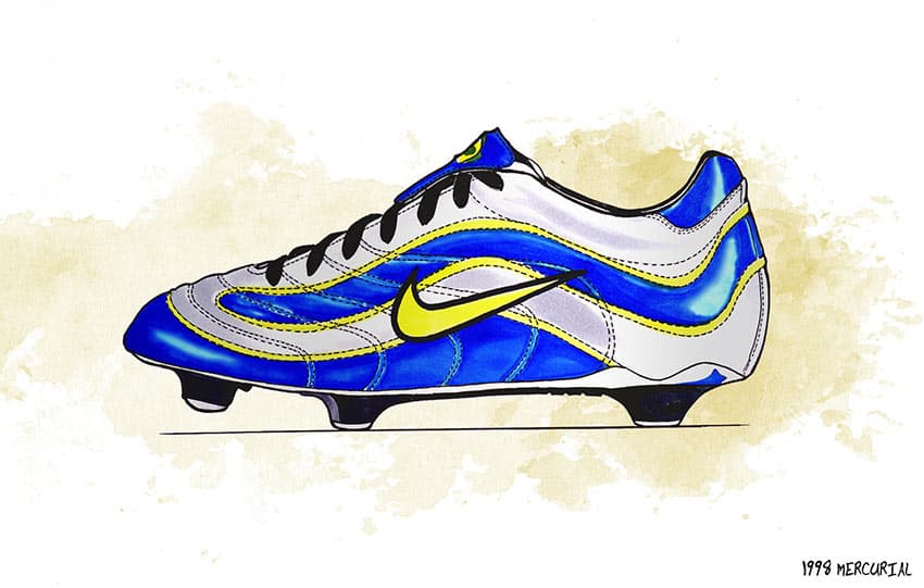 The first ever Nike Mercurial Soccer Cleat