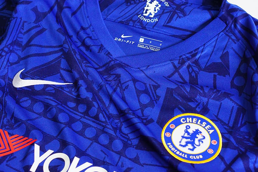 Elastane location on the Chelsea Home Jersey
