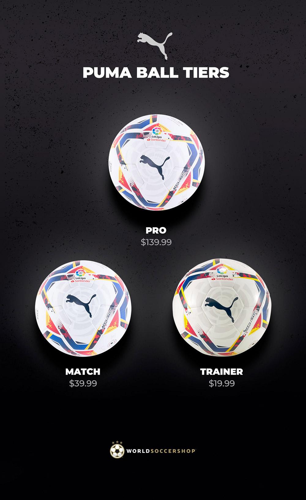 Breakdown of PUMA Soccer Ball Price Tiers