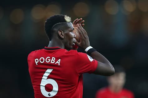 Paul pogba wear number 6 on his jersey for manchester united