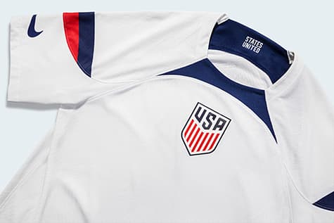 usa home jersey on model