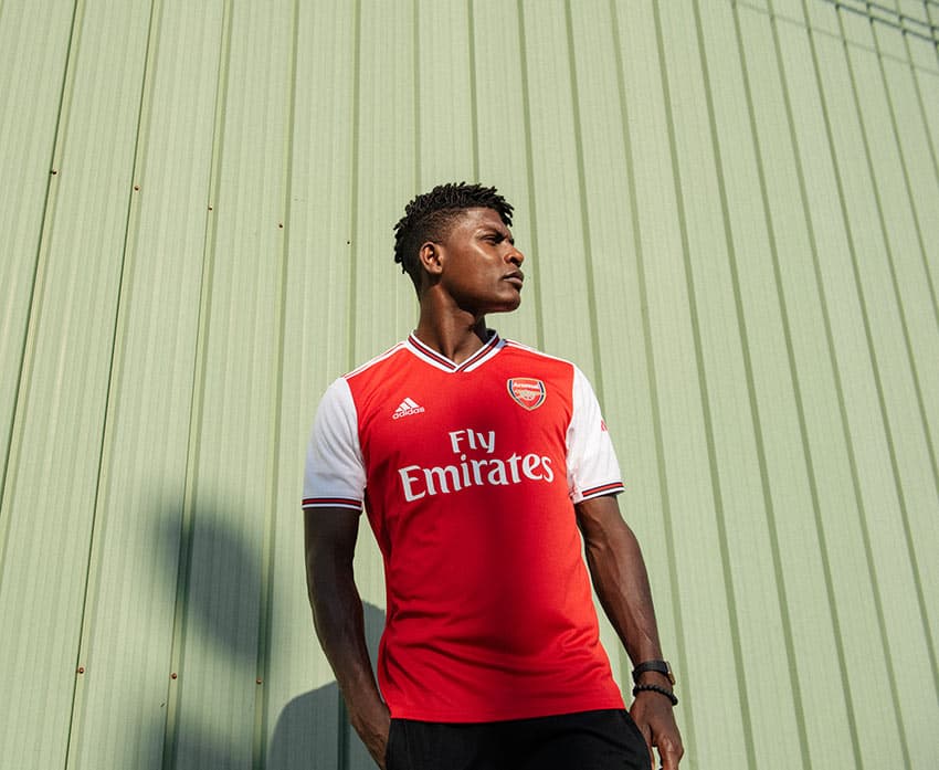 An Arsenal adidas jersey