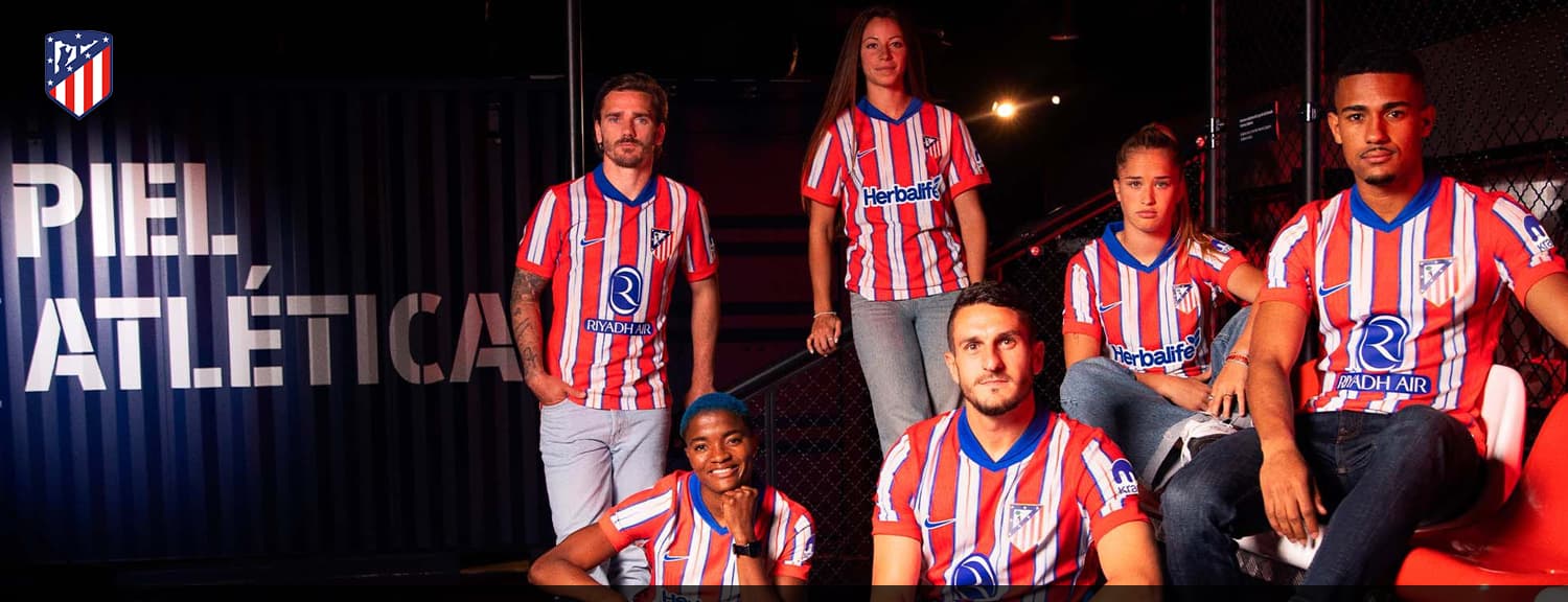 Slepen Beurs vriendschap Official Atlético Madrid Jersey & Gear | World Soccer Shop