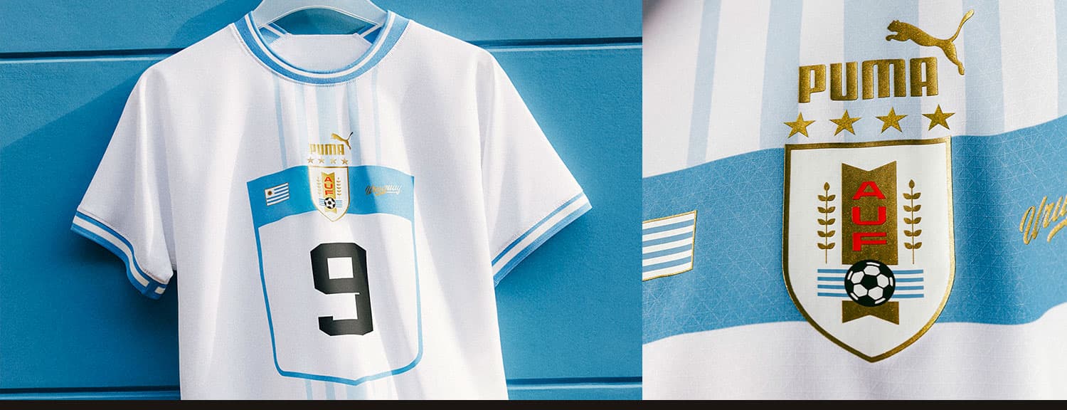 Puma Uruguay Primera Equipación Mundial Qatar 2022 Jersey